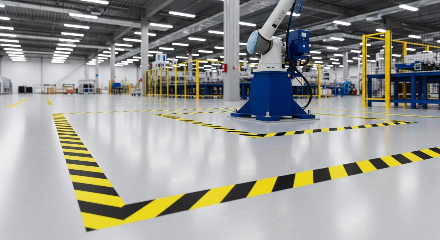 Industrial 5S Floor Marking Example
