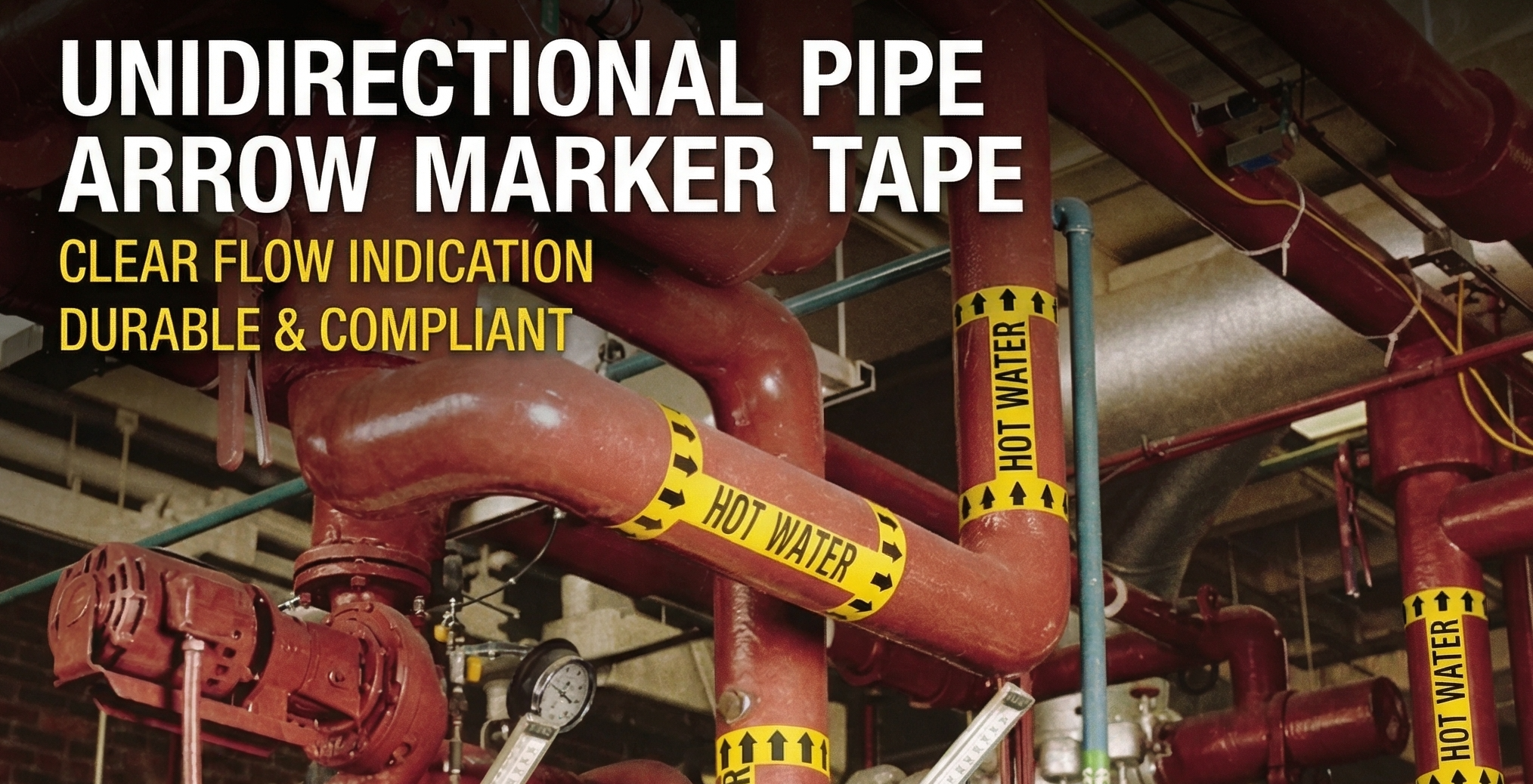 Pipe Marking Tape with Arrows