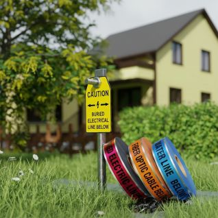 Underground Warning Tape for Buried Utility Protection